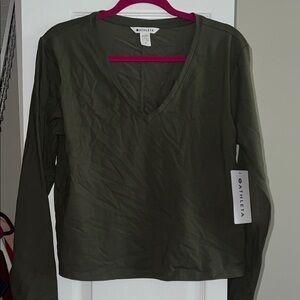 Athleta Essential V Neck Top NWT
